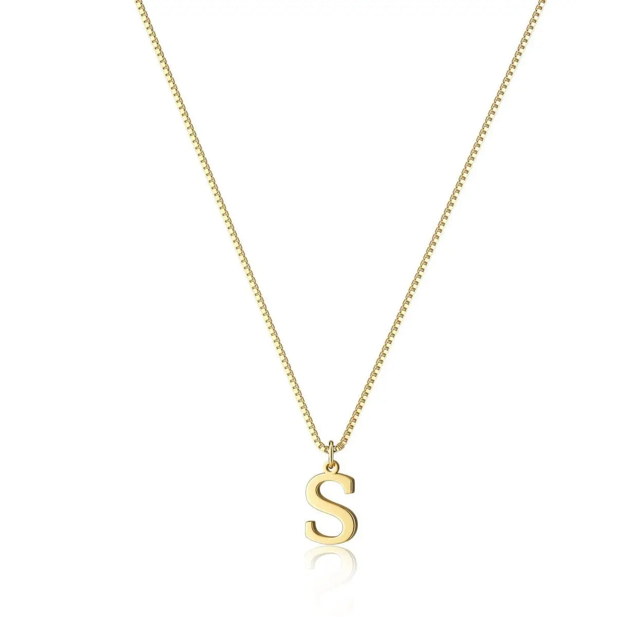Simple New 26-Letter Pendant Necklace Gold Plated Stylish Everyday Charm Gift with Ladies Multifunctional Collarbone Necklace