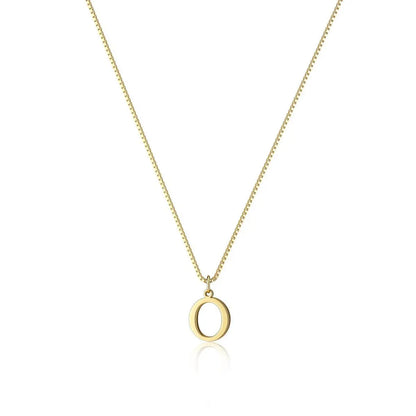 Simple New 26-Letter Pendant Necklace Gold Plated Stylish Everyday Charm Gift with Ladies Multifunctional Collarbone Necklace