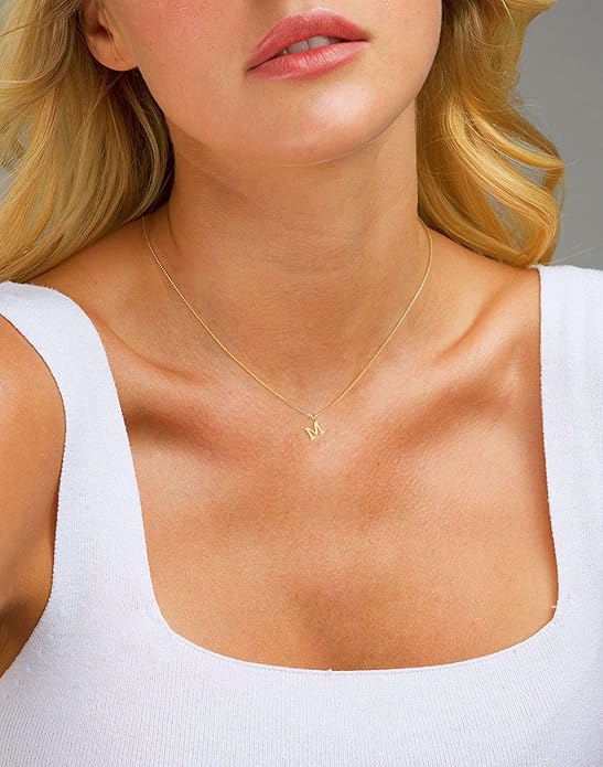 Rosavelle Golden Initial Pendant