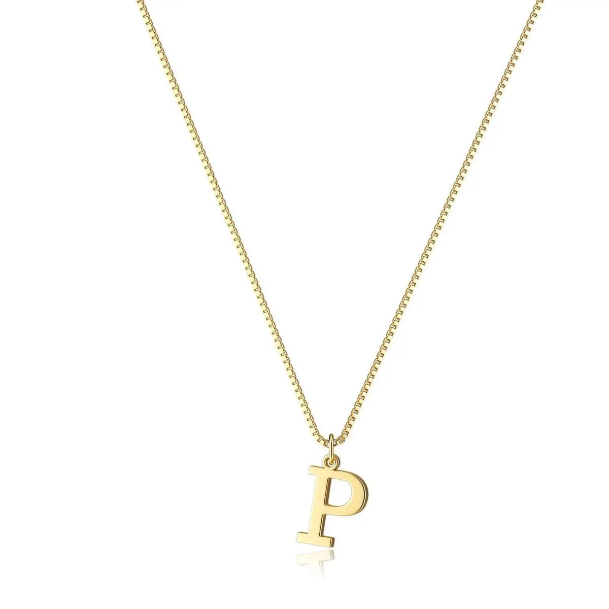 Simple New 26-Letter Pendant Necklace Gold Plated Stylish Everyday Charm Gift with Ladies Multifunctional Collarbone Necklace