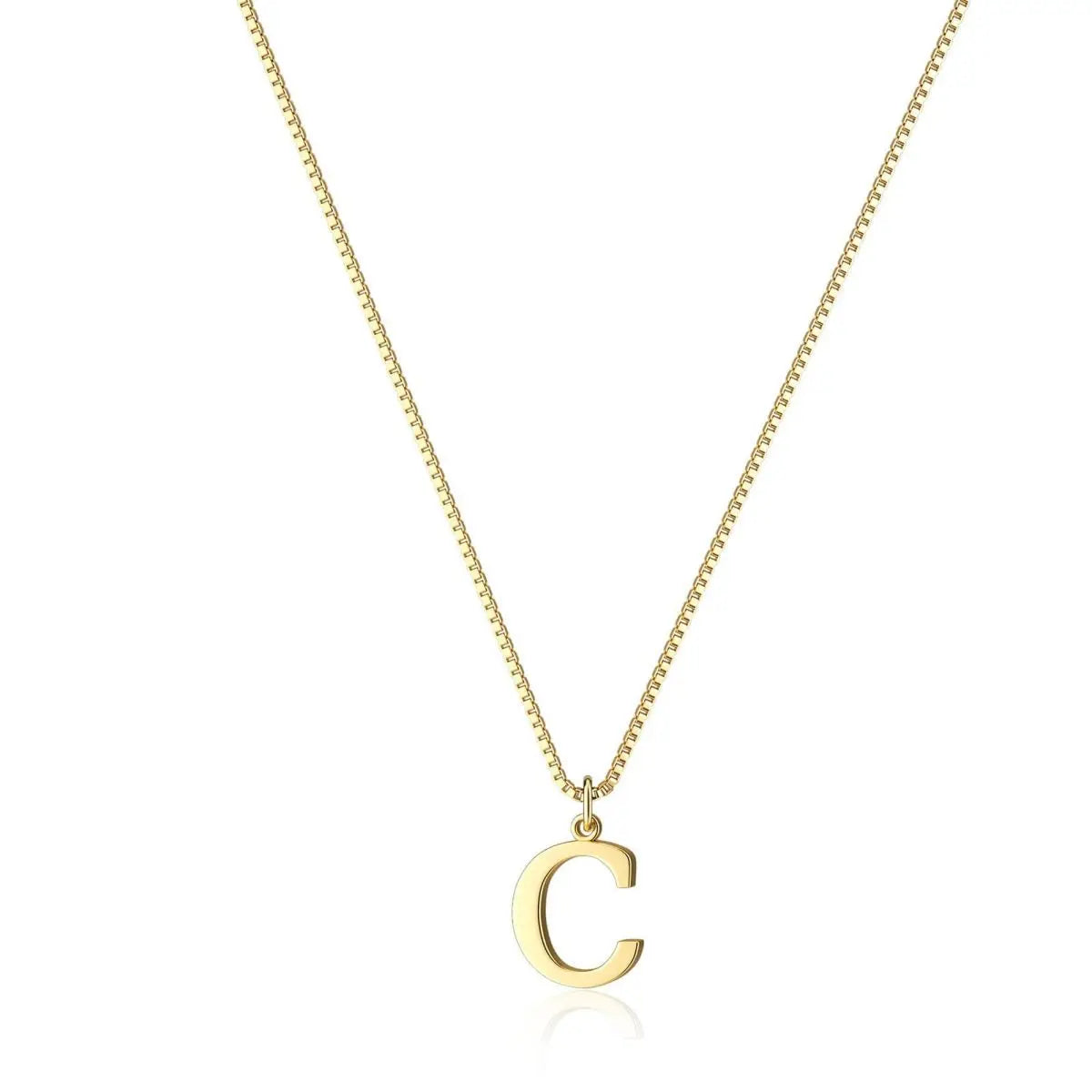 Simple New 26-Letter Pendant Necklace Gold Plated Stylish Everyday Charm Gift with Ladies Multifunctional Collarbone Necklace