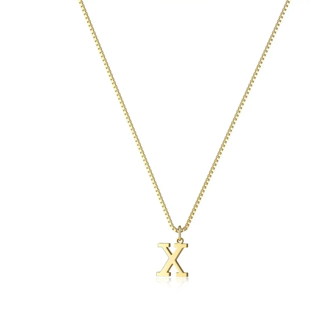 Simple New 26-Letter Pendant Necklace Gold Plated Stylish Everyday Charm Gift with Ladies Multifunctional Collarbone Necklace