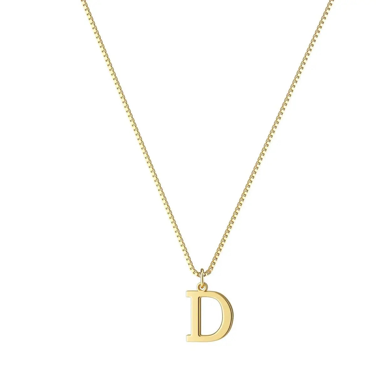 Simple New 26-Letter Pendant Necklace Gold Plated Stylish Everyday Charm Gift with Ladies Multifunctional Collarbone Necklace
