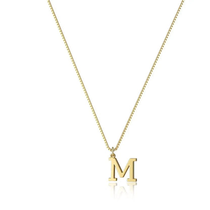 Simple New 26-Letter Pendant Necklace Gold Plated Stylish Everyday Charm Gift with Ladies Multifunctional Collarbone Necklace